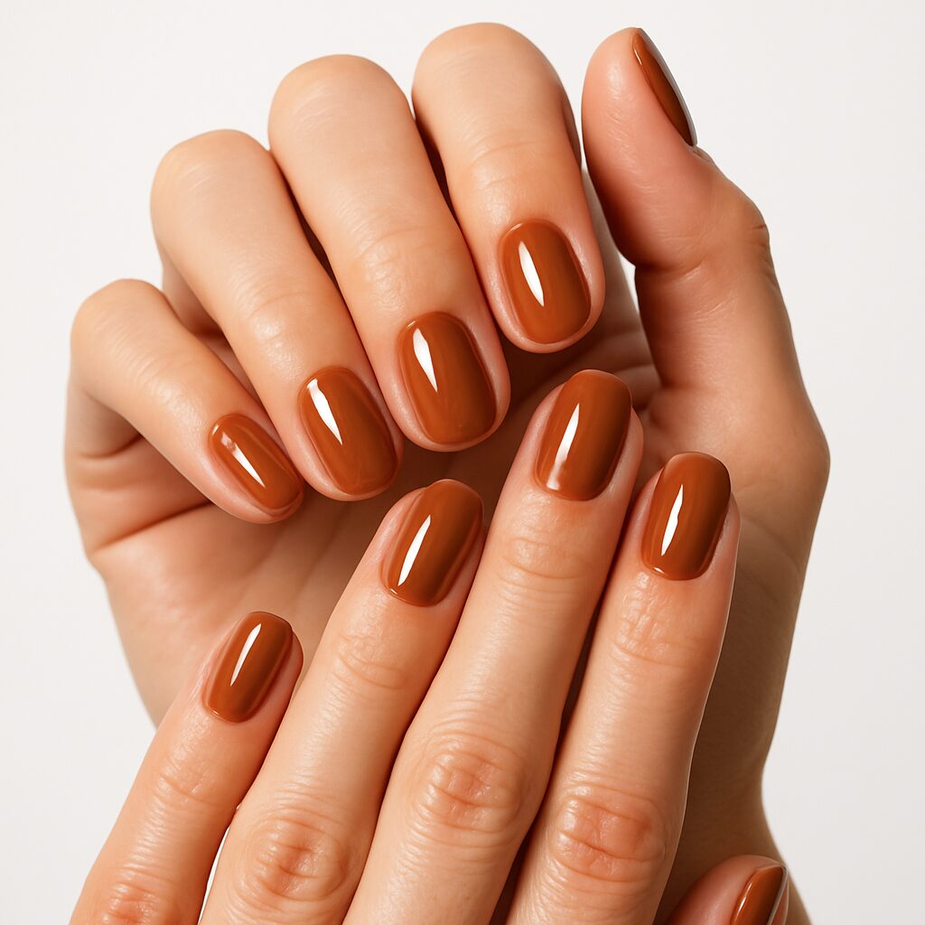 Caramel Latte Nails