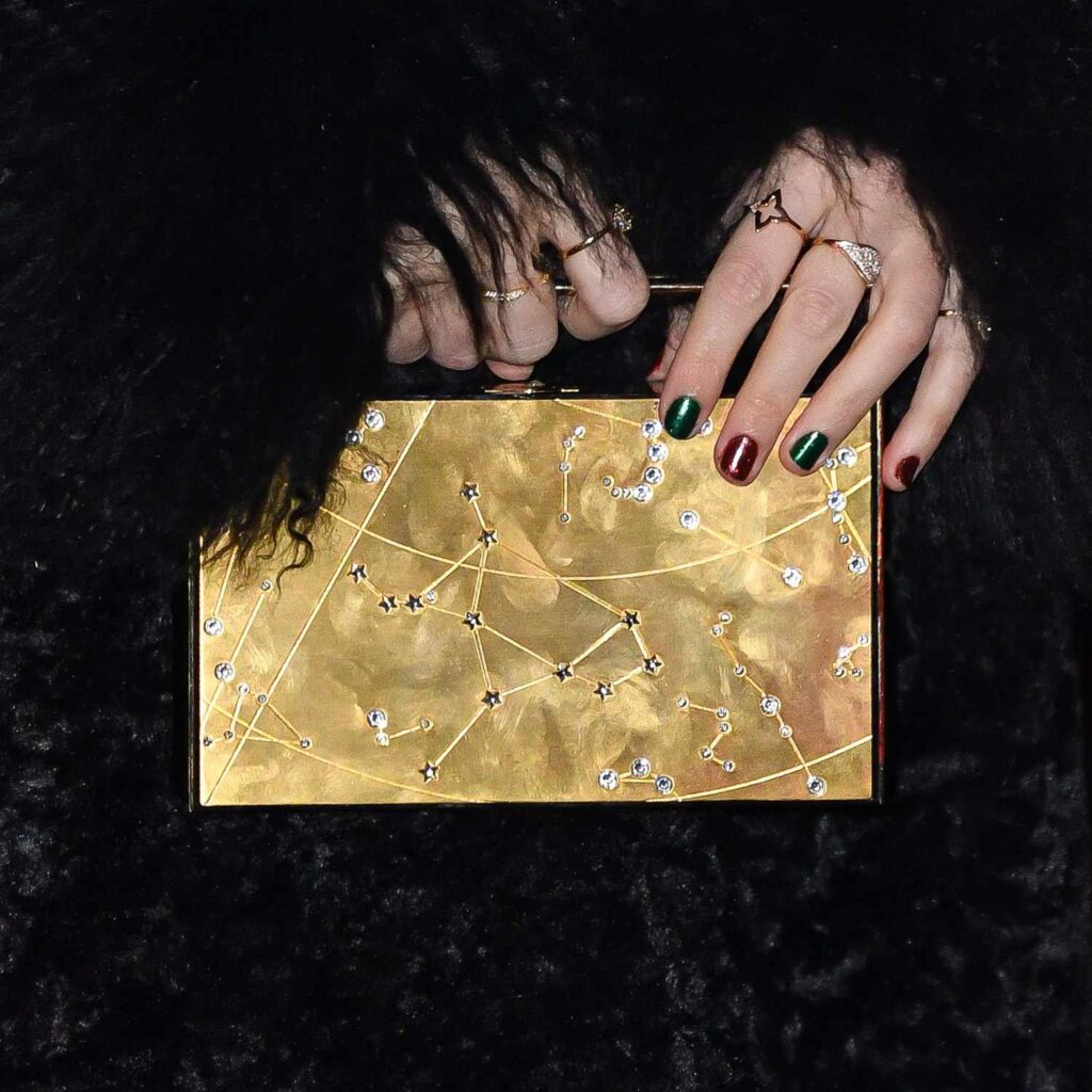 Get Taylor Swift's Festive Chrome Mani Look