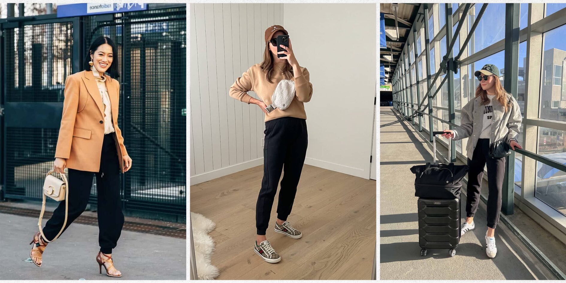 11 Black Jogger Outfits That Look Polished and Effortless