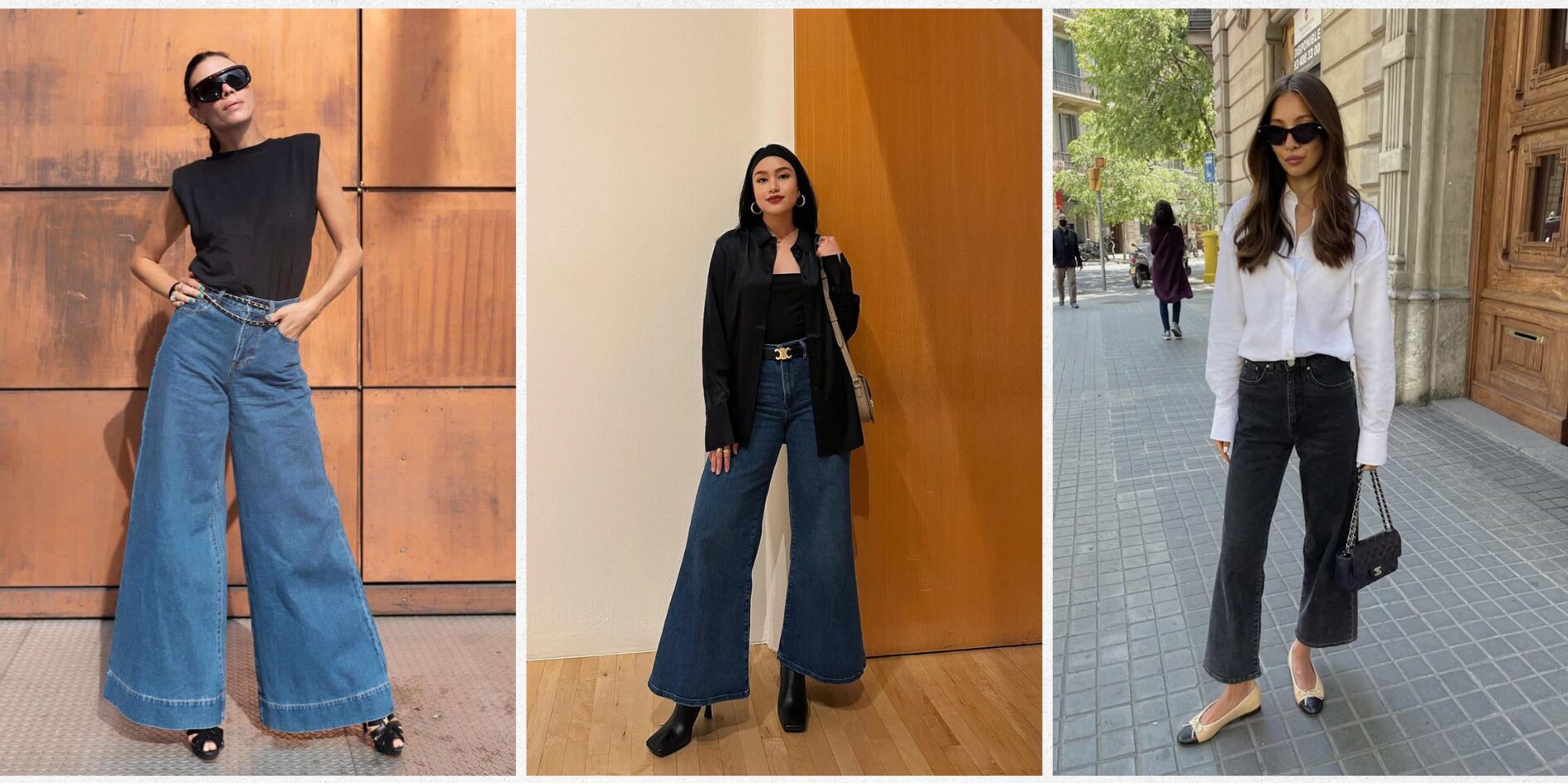 14 Stylish Wide Leg Jeans Outfits That Look Effortless