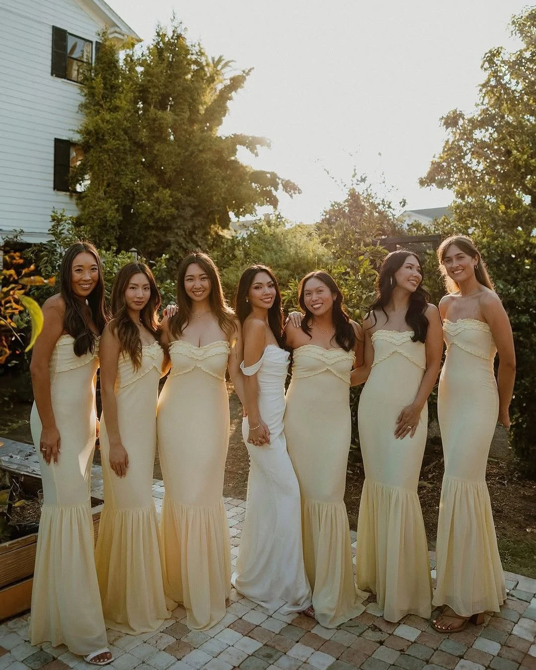 Classic Yellow with a Twist bridesmaid dresses