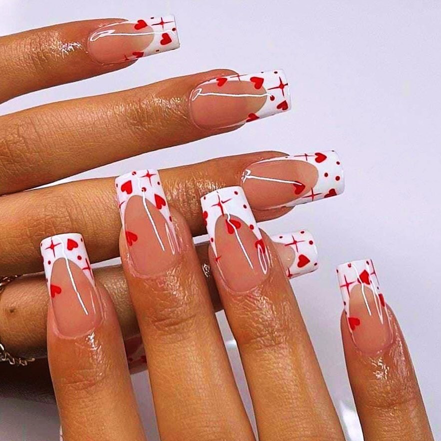 Simple shapes and soft tones with subtle heart details