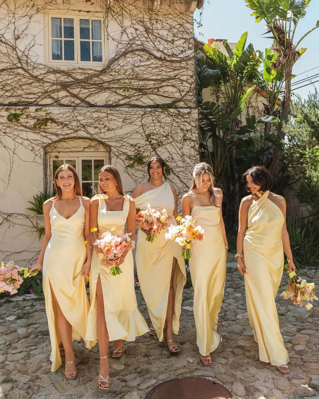 Effortless Mix-and-Match bridesmaid dresses