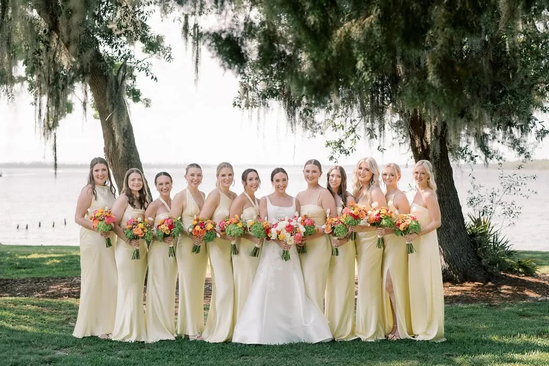 Garden Glow Moments bridesmaid dresses