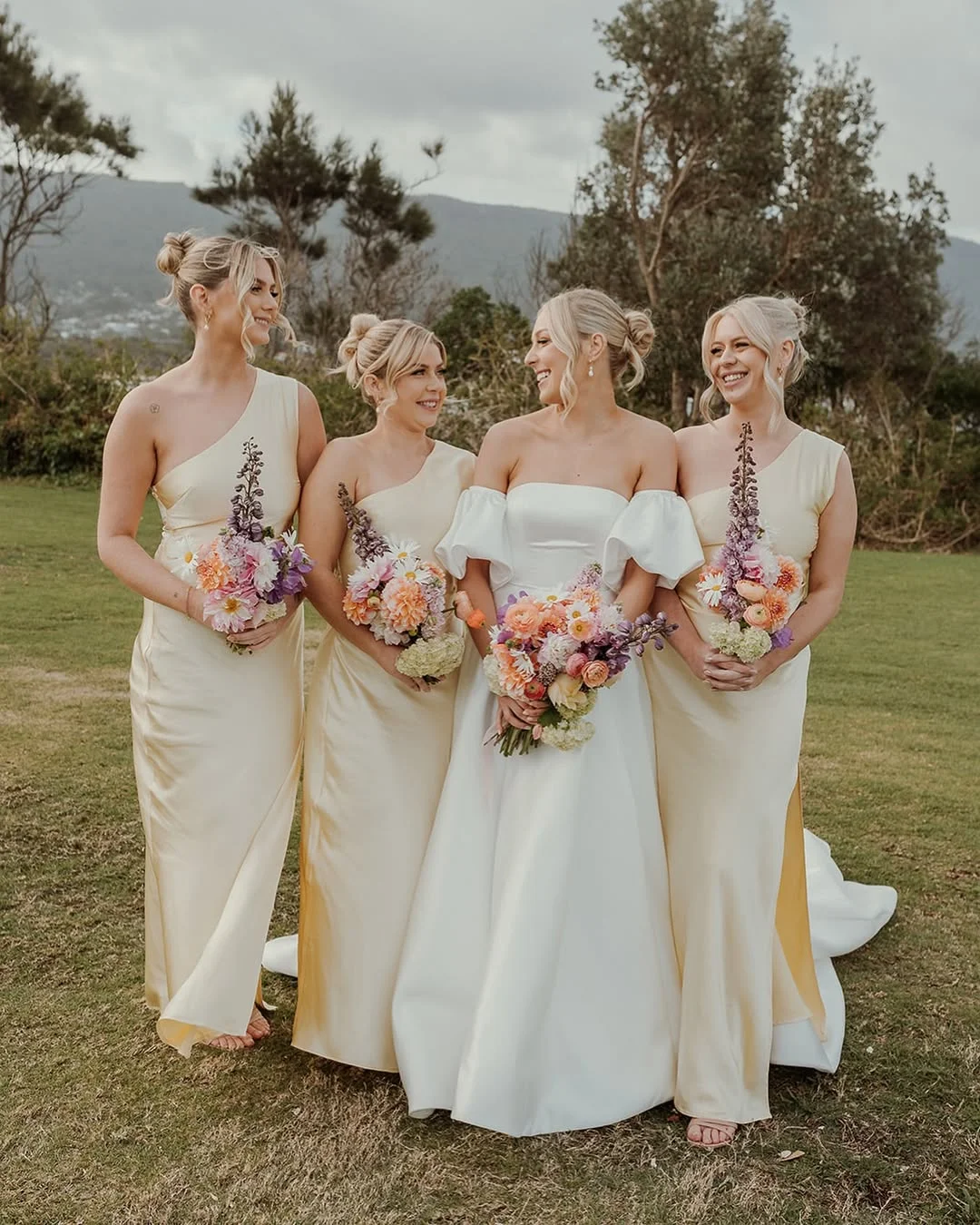 Pastel Yellow Perfection bridesmaid dresses