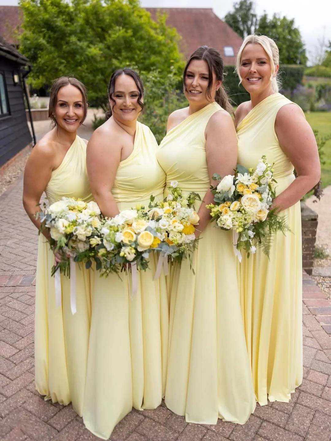 Soft Sunshine Elegance bridesmaid dresses