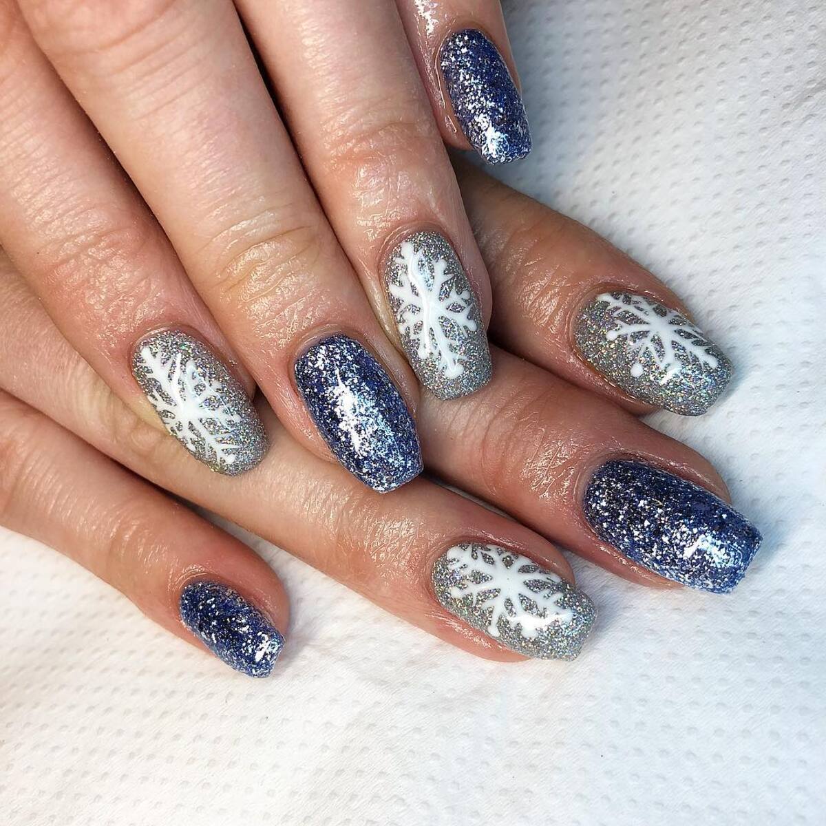 4. Glittering Snowflake Charm