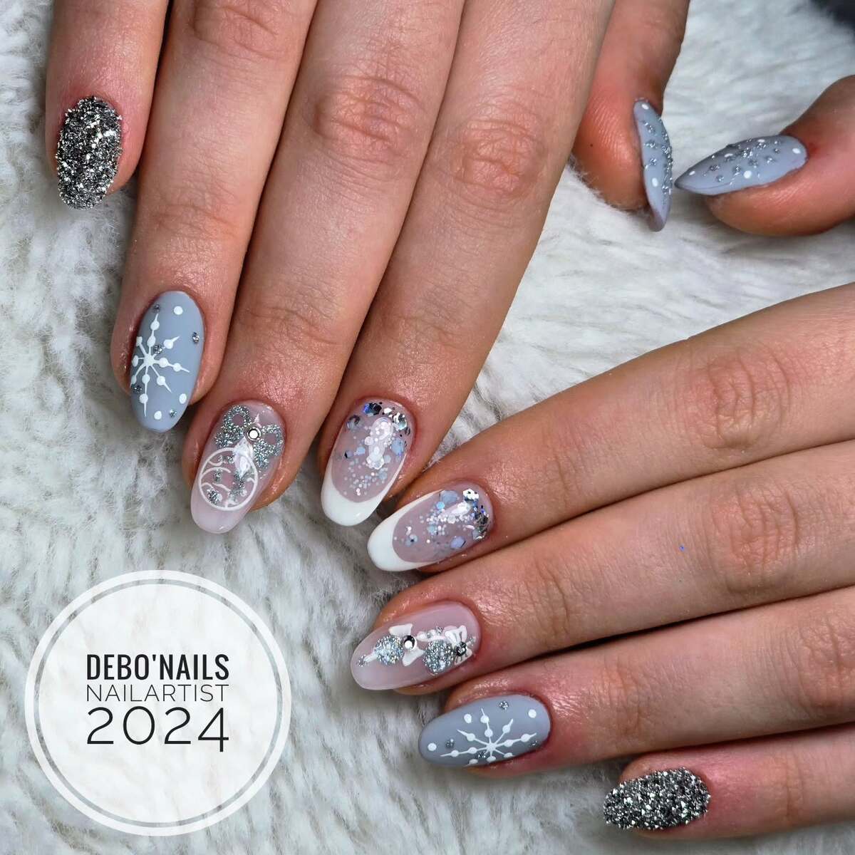 21. Silver Snowflake Glam