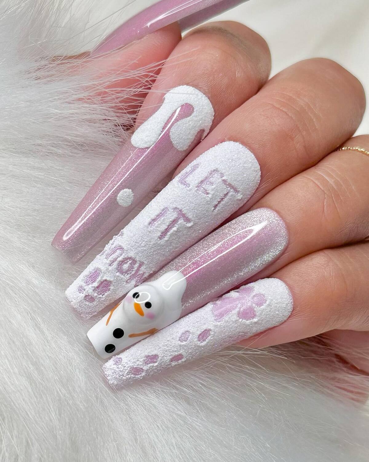 12. Metallic Frost and Snowman Delight