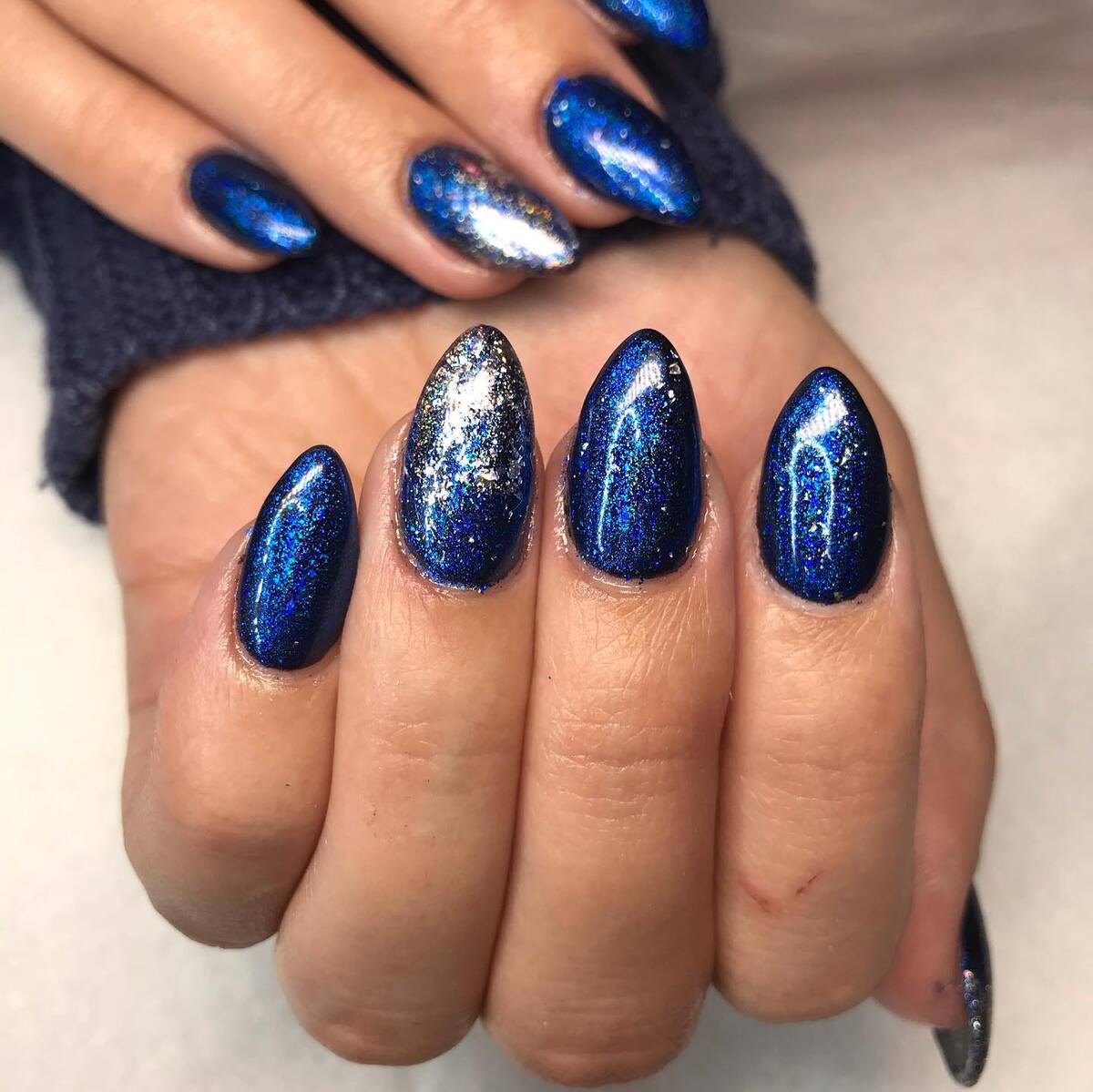 8. Midnight Metallic Blue Sparkle