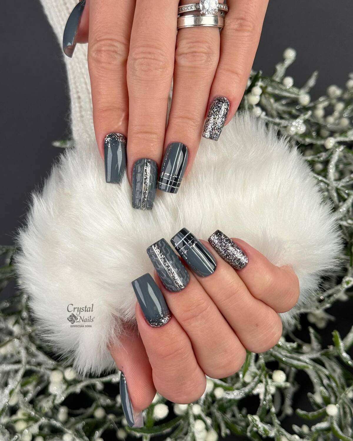 9. Charcoal Winter Chic
