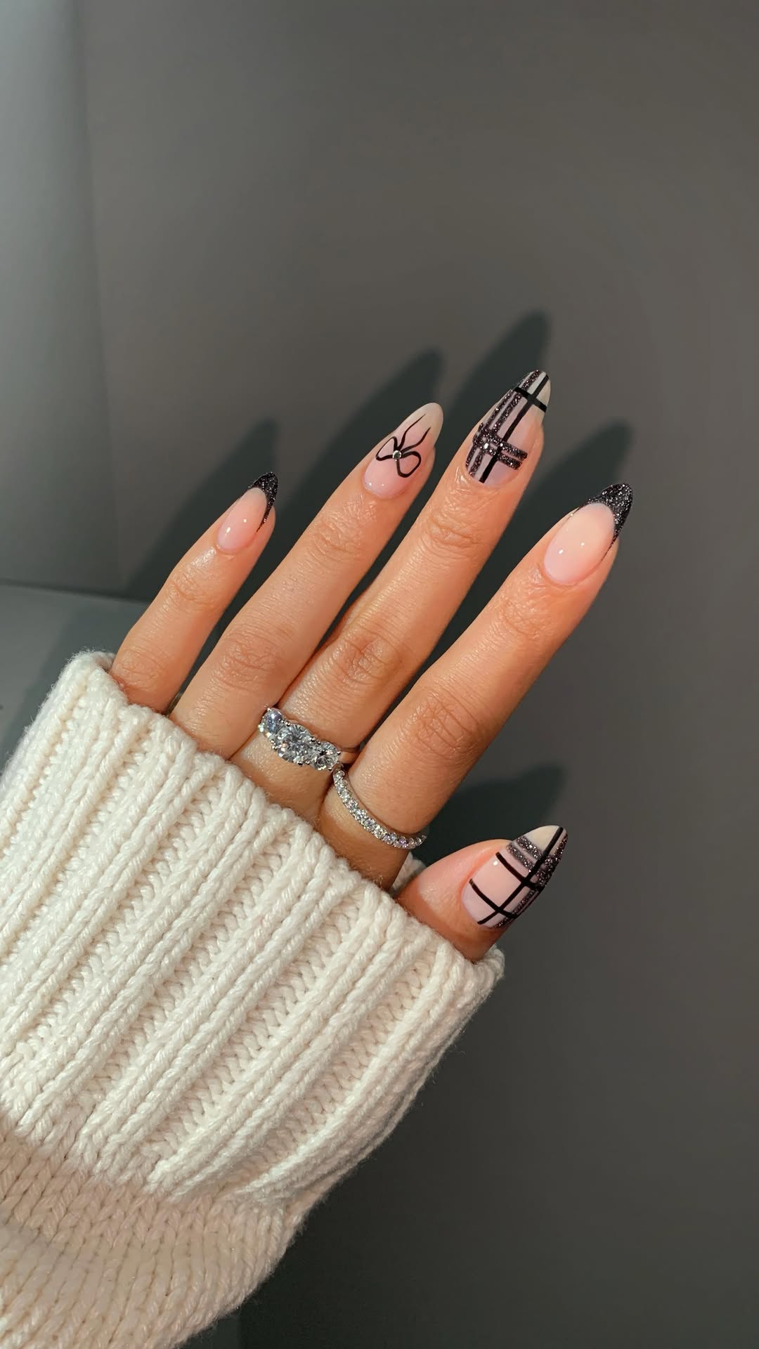 glossytipped - winter nails 2025 - winter nail designs