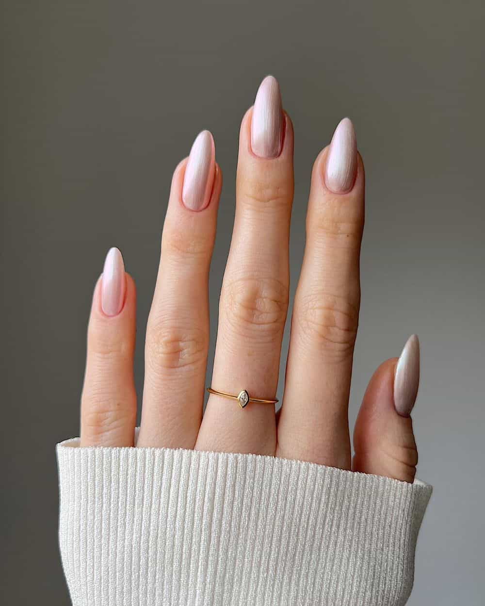 Pink Chrome Mani