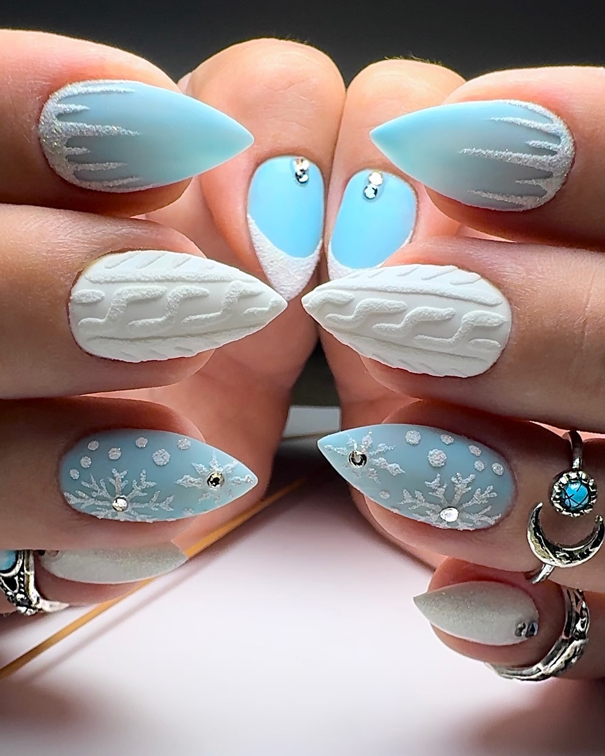 3. Icy Knit Perfection