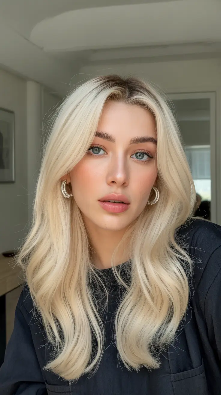 Classic Soft-Glam Blonde Waves for Mid-Spring Radiance