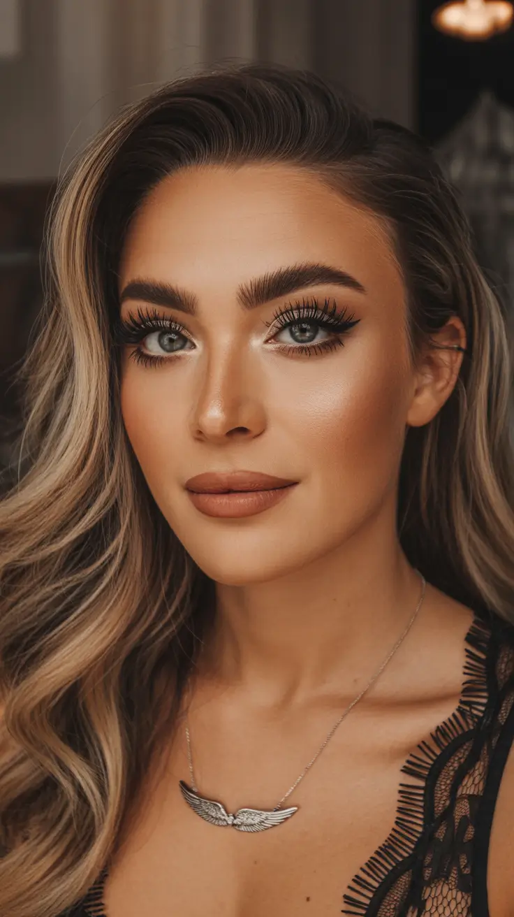 Beige blonde wavy hair