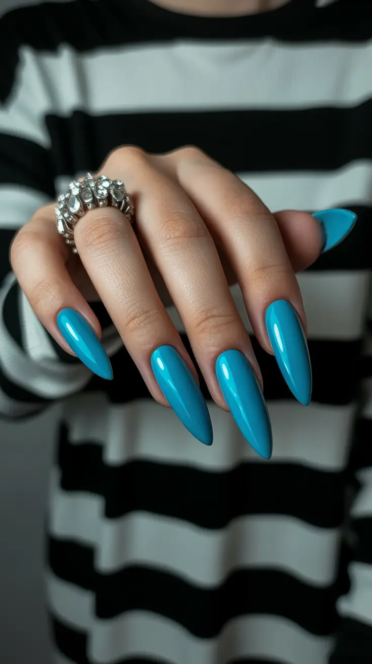 Tropical Lagoon Teal With Cool-Tone Edge