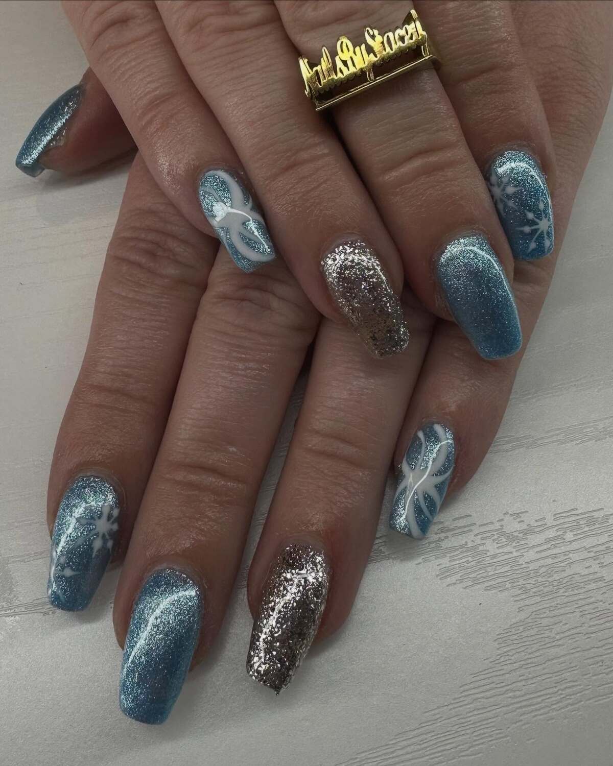 17. Shimmering Snowflake Charm