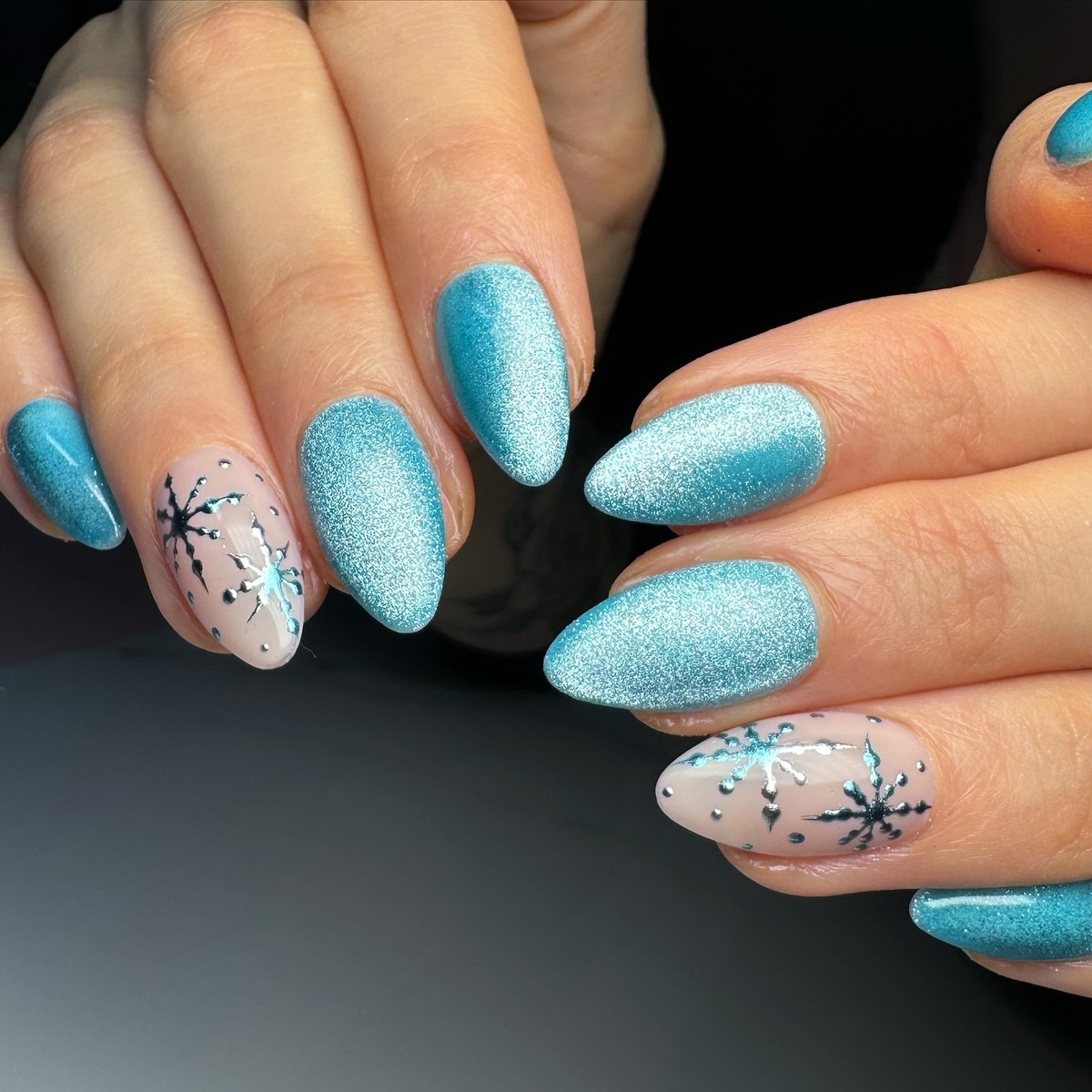 22. Frozen Shimmer Elegance