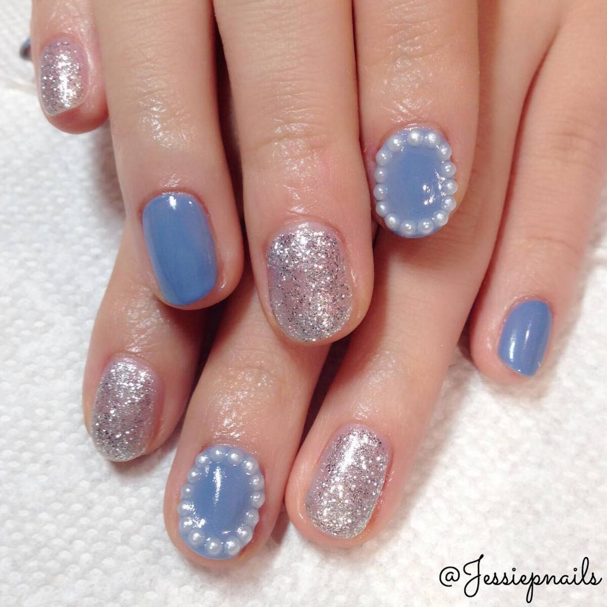 27. Frosted Pearl Elegance