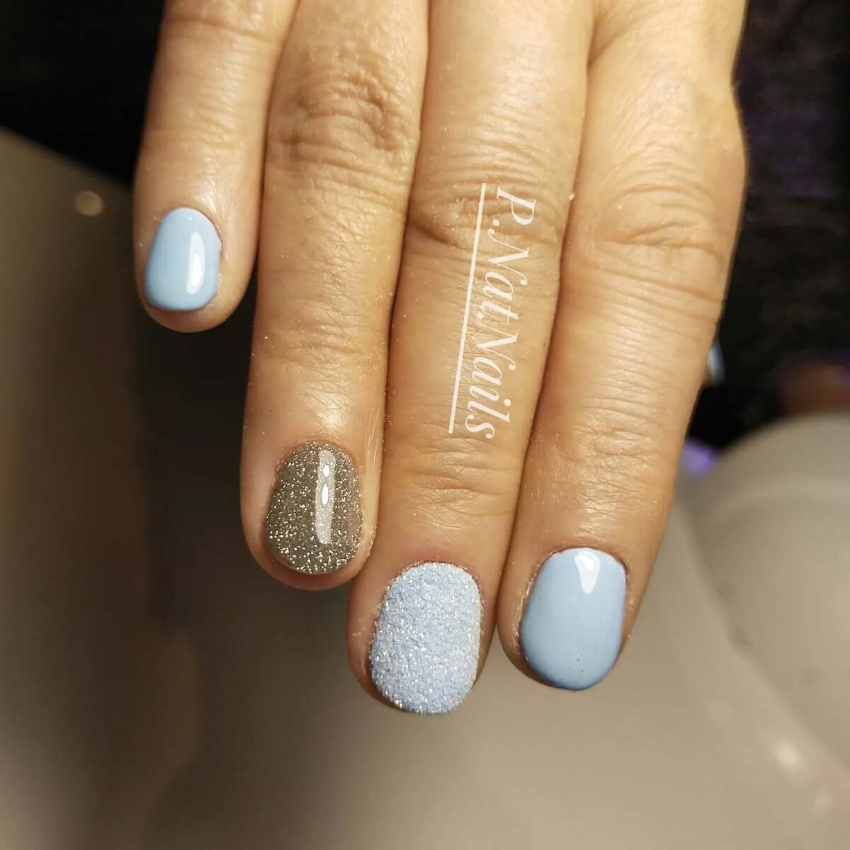 4. Frosty Texture with Subtle Sparkle