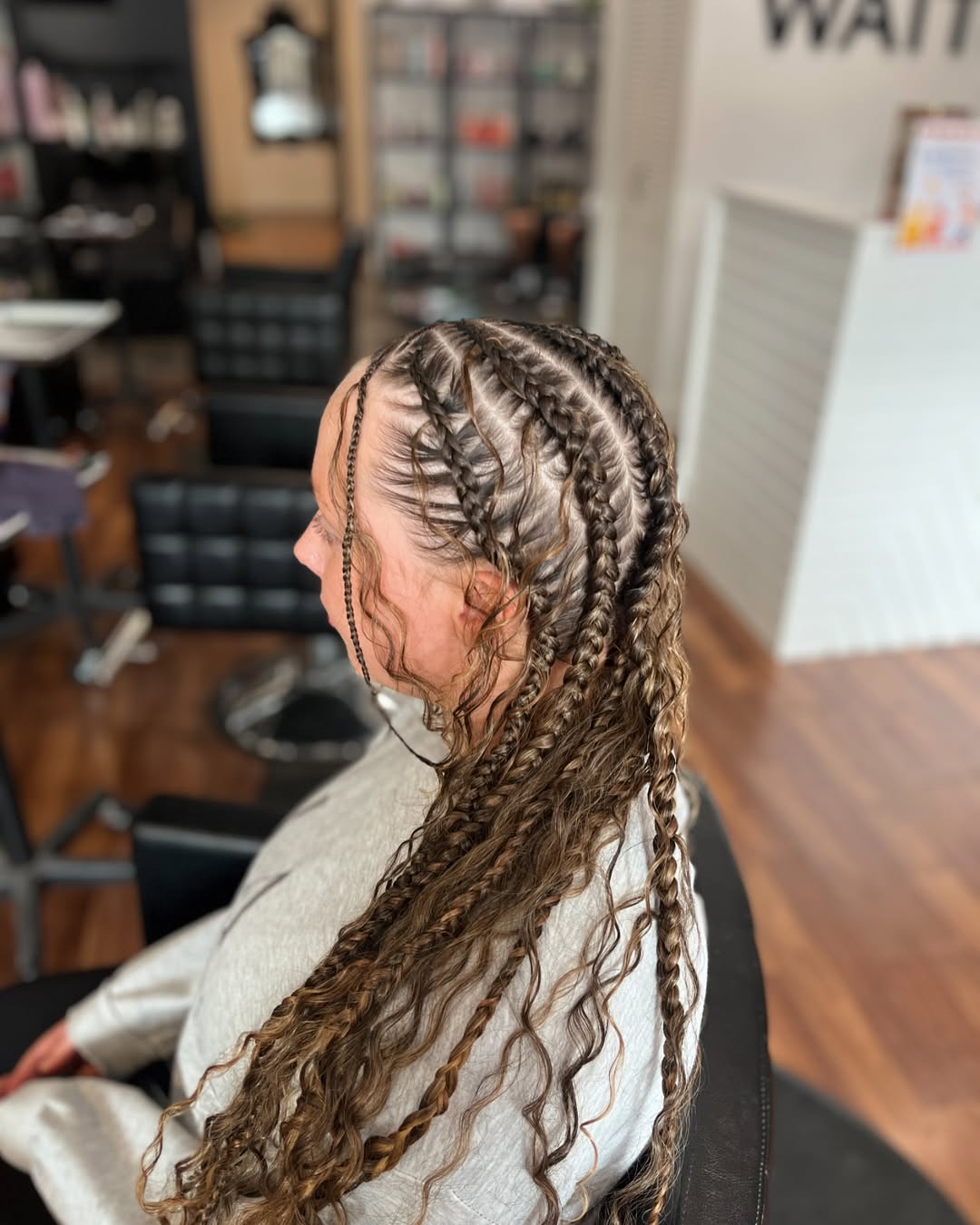 Cornrows showcasing natural hair texture