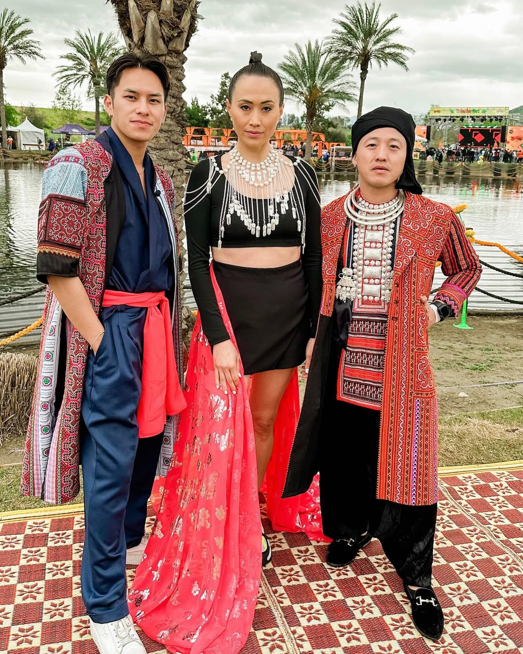 A festival outfit embodying freedom with earthy textures, bold cuts, and playful accessories for an untamed spirit.