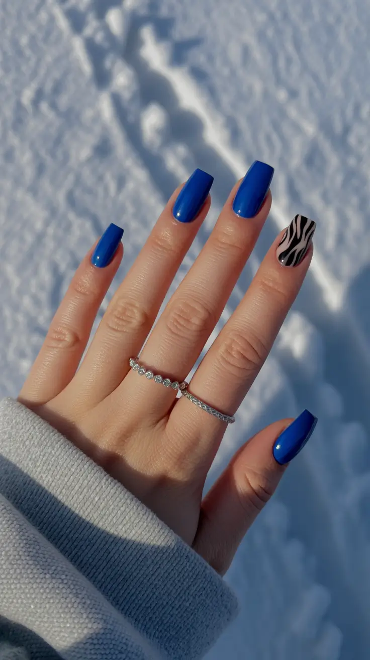 February nails designs 2026 Blue Energy