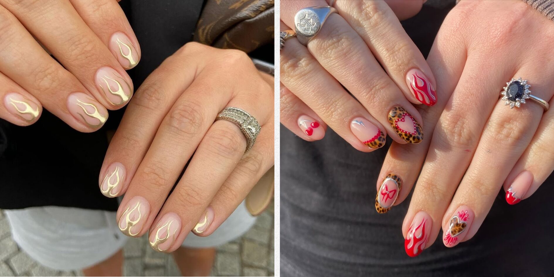 26 Flame Nail Ideas Lighting Up Dark Shades With Explosive Detail