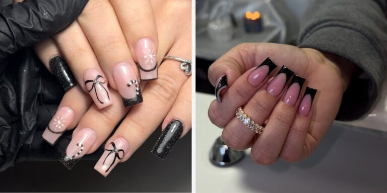 27 Chic Black French Nail Designs to Elevate Your Look in 2026