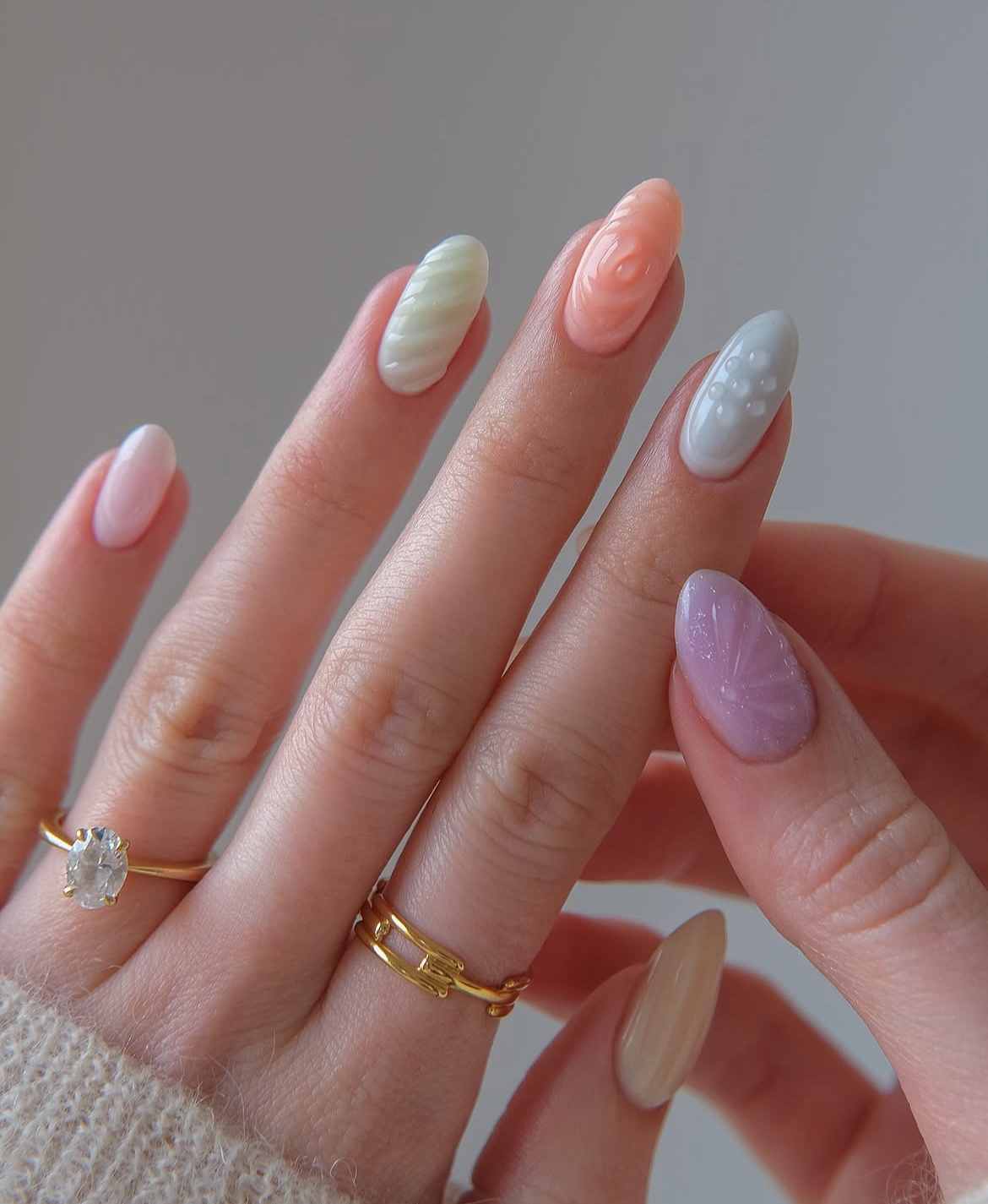 Soft Haze Pastel Harmony Nails