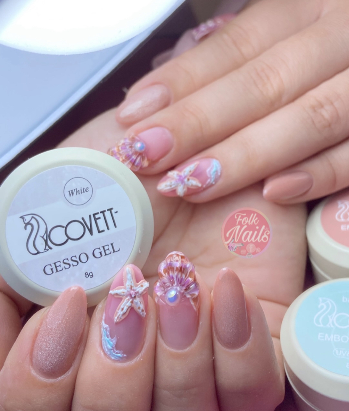 Pearl Tide Starfish Whispers Nails