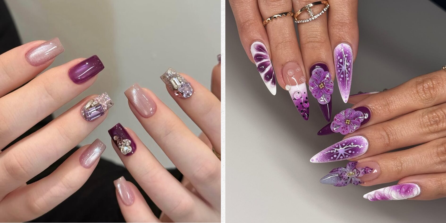 27 Purple and Lavender Nail Ideas Blending Soft Tones Before Designs Start Repeating